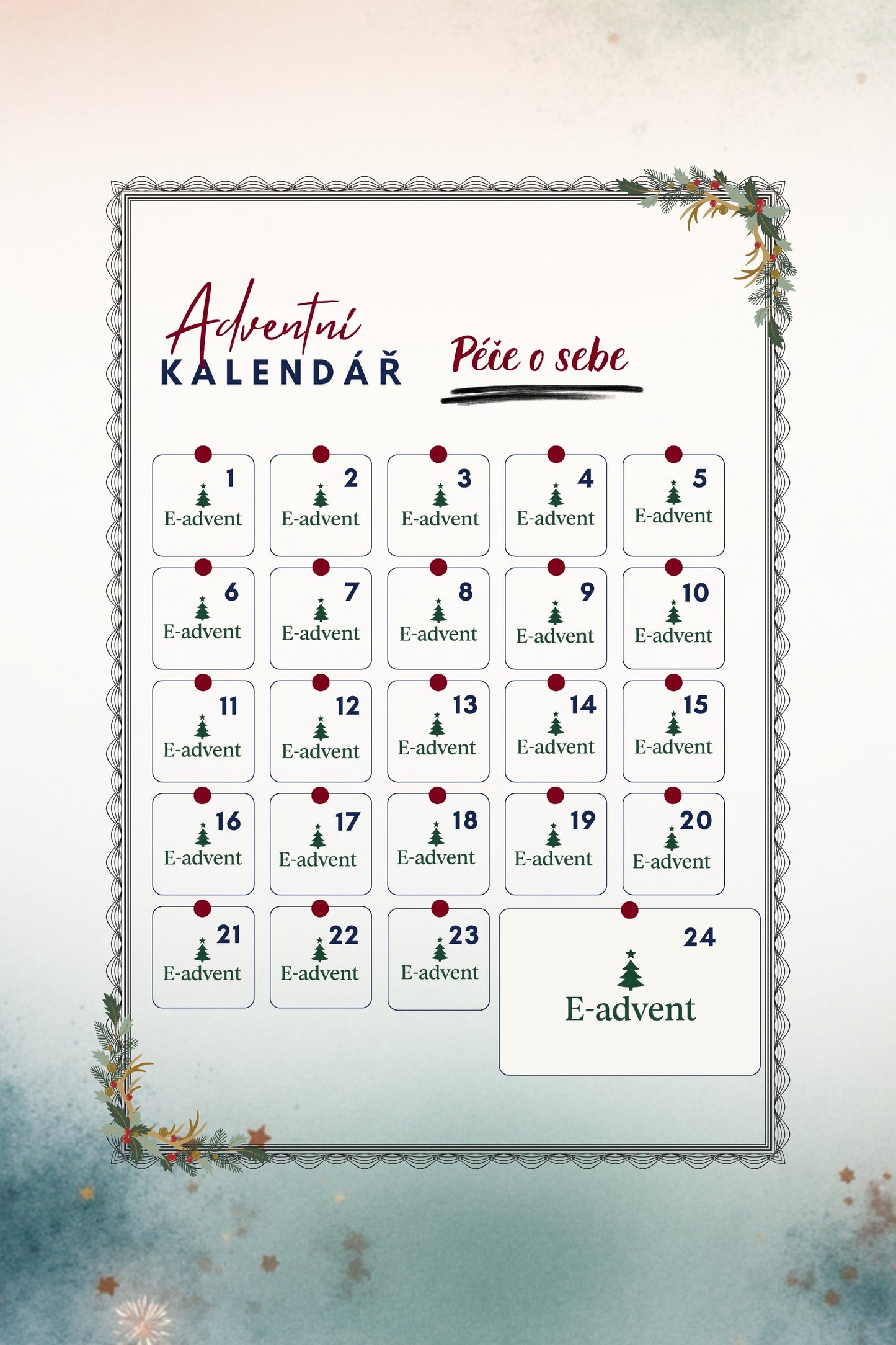 Digitální Advetní kalendář - Péče o sebe